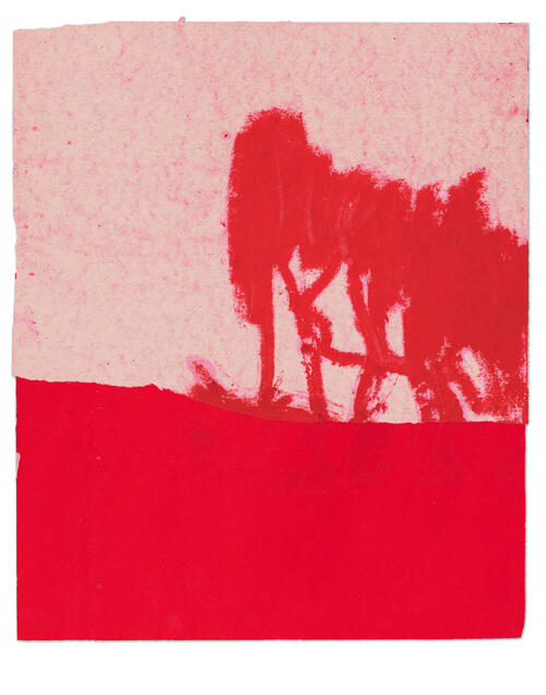Karl Bohrmann, aus der Serie ohne Titel (rote Bäume), 1996