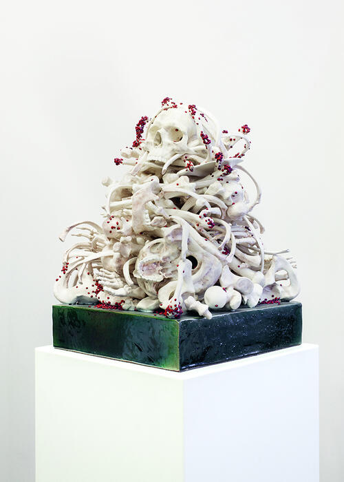 Bertozzi & Casoni „Ossobello, 2013“, polychrome Keramik, 56 x 47 x 47 cm